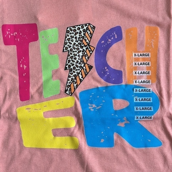 Teach Coral Graphic Tee - Picture 2 of 5
